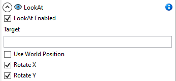 image showing the properties available for the look at entity