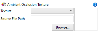 Image showing the Ambient Occlusion Texture user interface in a 3D Document