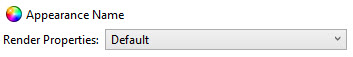 Image showing the Appearance Properties user interface in a 3D Document