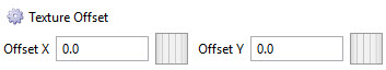Image showing the Texture Offset user interface in a 3D Document