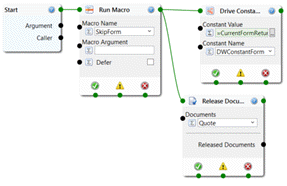 Shows Mutiple Task connected to one Navigation Output Point.