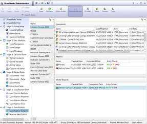 An example of a specification report