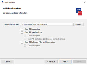 This shows the additional options that you can pick on the Addition Options page. 