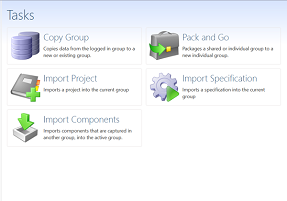 Data Management Tasks Page.