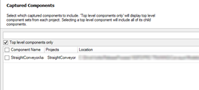 This is the list of all the captured components to include in the Drive Package.